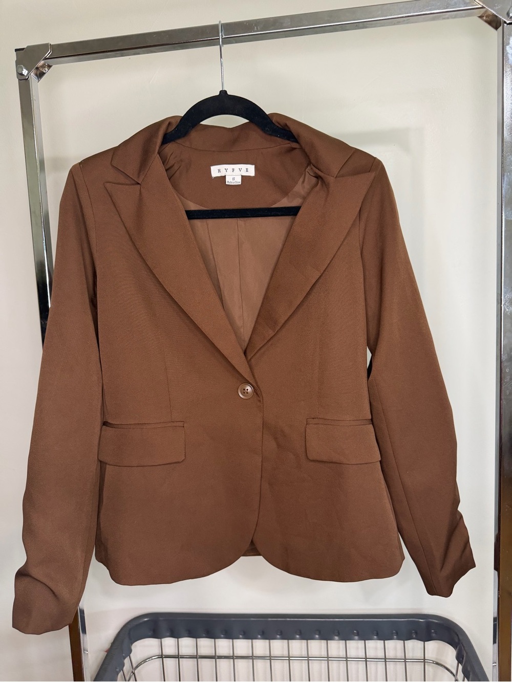 HYFVE Brown Single-Button Women's Blazer